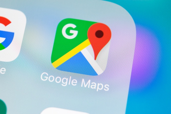 Google Maps screen
